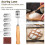 Circular Fermentation Basket Scraper, Flour Mixer, Bread Tool Set,Bread Baking Tools and Supplies,Rattan Proofing Basket 4