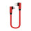 3a25cm καλώδιο φόρτισης USB σε Type C, κοντό αγκώνα, καλώδιο Micro C USB, βαθμίδα USB F5c9, γρήγορη 1