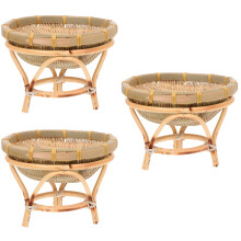 Bamboo Fruit Basket 17x17x13cm