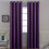 Purple Blackout Curtains 52 x 84 in, Pair 1