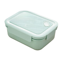 Boîte à bento en plastique compartimentée, étanche et compatible micro-ondes, pour adultes et professionnels. Dimensions : 20 x 15 x 7,5 cm.