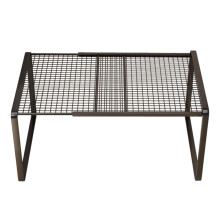 Stablebar metallhylle – 61 x 25 cm, svart