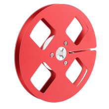 5 Zoll Aluminiumlegierung Leerer Spulenkern für 1/4 Zoll Tape, Rot