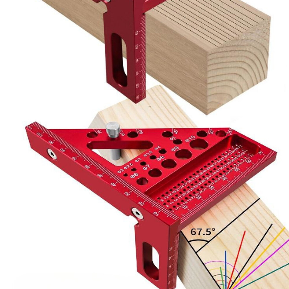 Ruler,Miter Utility Diy Miter Carpenter Utility Tool Alloy 9402001051592