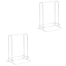 Lot de 2 cintres en acier inoxydable pour buanderie - Accessoires de rangement