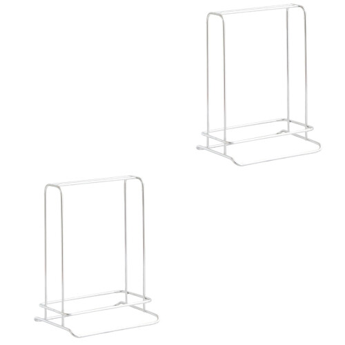 2 Stück Kleiderbügelständer aus Edelstahl, Wäscheraum-Accessoire, Kleiderbügel-Organizer