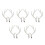 5Paires Bois De Cerf Blancs En Décorations Noël 9