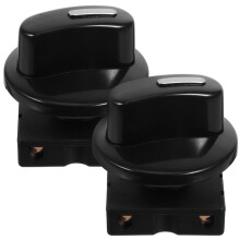 D-Hole Rotary Speed Switch for Fan Heater, Black, 2 Pack