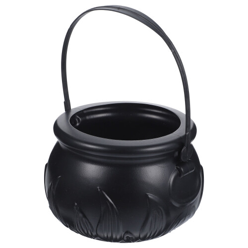 Panier à goûter LEDMOMO Witch Pot en plastique noir (1 pièce)