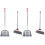2Sets Indoor Dustpan and Broom Set Flexible Bristles for Home Use 4