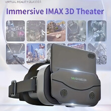 USB-betriebenes VR-Headset für Smartphones bis zu 7 Zoll, verstellbar und leicht – kompatibel mit Android/iOS – für immersives VR-Gaming, Filme