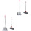2Sets Indoor Dustpan and Broom Set Flexible Bristles for Home Use 5
