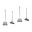 2Sets Indoor Dustpan and Broom Set Flexible Bristles for Home Use 6