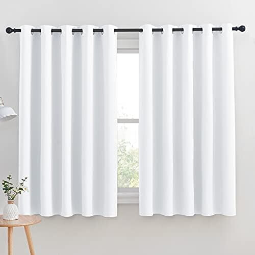 Blackout Curtains with Silver Grommets 34" x 60" (2 Panels)