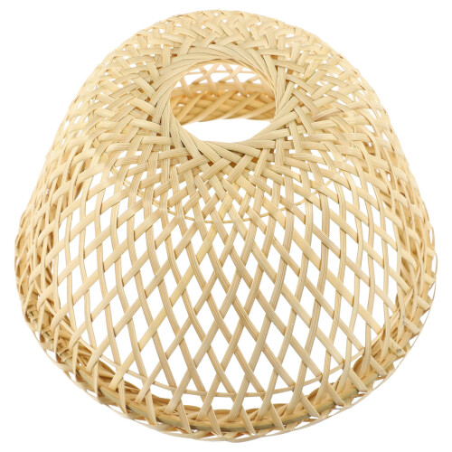 Bamboo Woven Lampshade Square Retro Style 1 Piece