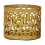 Gold Iron Geometric Candlestick Holder 1 Pack 1