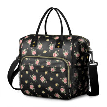 Sac à lunch isotherme et étanche à motif floral pour femmes – Travail, plage, voyage, pique-nique, camping