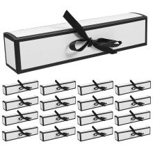 OUNONA 20 boîtes pliables en papier pour biscuits, pâtisseries, chocolats et truffes, idéales comme cadeaux d'invités pour mariages et