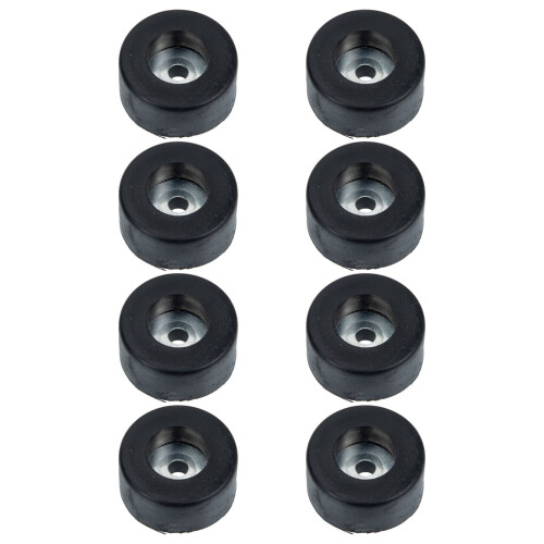 Rubber Speaker Spike Pads – 8 pcs, 3.8 x 3.8 x 2 cm
