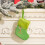 Green Plush Christmas Stocking with Initial Embroidery 1