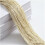 Tassel String Curtain Beige 100x200cm Polyester with Silver 1