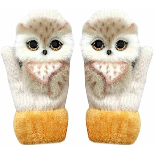 Χαριτωμένα γάντια με ζώα, 2023Νέα χειροποίητα πλεκτά βελούδινα γάντια με ζώα,