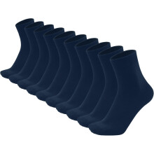 Chaussettes mi-mollet en coton pour homme, lot de 5 paires