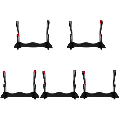 5Pcs Black Wooden Sword Display Storage Racks for Collection 1