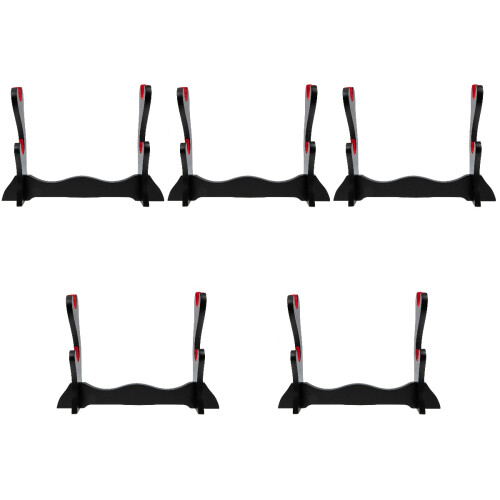 5Pcs Black Wooden Sword Display Storage Racks for Collection 2