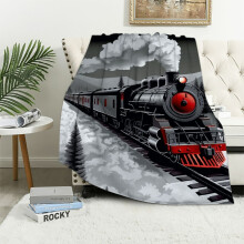 Flannel Throw Blanket Velvet Texture 3 Sizes