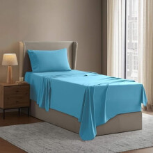 Queen Microfiber Sheet Set 4-Piece Deep Pocket