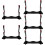 5Pcs Black Wooden Sword Display Storage Racks for Collection 10