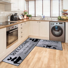 Sunflower Kitchen Rug Set of 2 – Non-Slip Washable Mats