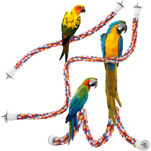 Vogelsitzseil, 84 cm, flexible Baumwolle mit Stahlkern