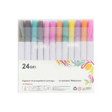 Set di pennarelli glitterati YOCBZ, gel glitter a doppia linea, 24 pezzi