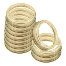 20pcs Golden Regular Mouth Mason Jar Rings