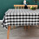 Gingham Rectangle Tablecloth in Sage Green, Cotton Blend, 1