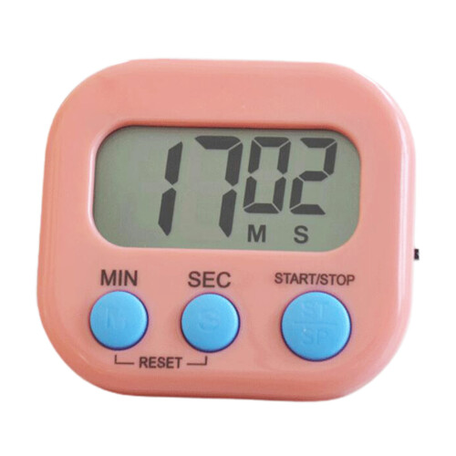 Kitchen Timer with Large Digits, Magnetic Back & Stand