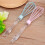 Silicone Manual Egg Whisk Blender for Home Kitchen Baking Tools with Comfortable Grip 2pcs Assorted Color 1