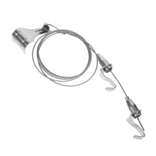 FRCOLOR 1 Set Picture Hanging Wire Adjustable Picture Hanger Steel Hanging Rope Wire Line With Hooks