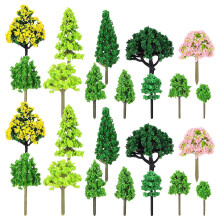 55 Pcs Model Trees and Simulation Mini Decoration Lifelike