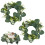 2 Pack Artificial Eucalyptus Wreaths 9 Inch Candle Rings 1