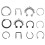 24Pcs Nose Rings Assorted Color Nose Decoration Set 2