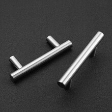 Lot de 10 poignées de meuble de 10 cm (4 po) en nickel brossé, entraxe de 6,35 cm (2,5 po), acier inoxydable, compatibles avec les meubles standard.