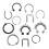 24Pcs Nose Rings Assorted Color Nose Decoration Set 9
