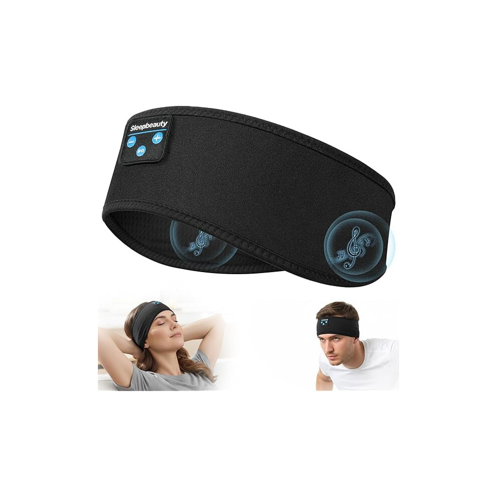 Zlcsleep Bluetooth 5.4 Headband Headphones Â Sweat Resistant, Ultra-Thin Hd Stereo, Soft Breathable Band For Side Sleepers, Workout, Meditation, 9485826433385