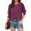 Top a tunica casual da donna con scollo rotondo 1