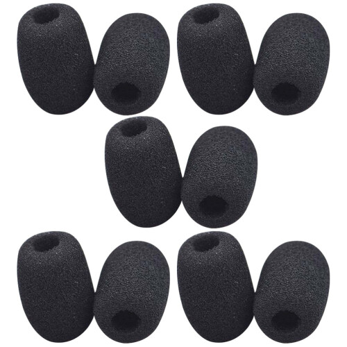 OUNONA 10 Pcs Mic Cover Microphone Pop Filter Headset Covers