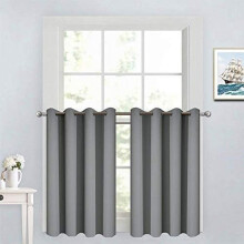 Blackout Grommet Curtains 52x84 in Grey 2-Pack