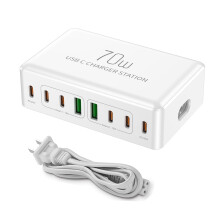 ,Ceas cu stație USB Type-C, ceas rapid Type-C, hub cu stație rapidă PD20w, hub cu stație 70w, hub cu stație 8 USB Type C, ceasuri